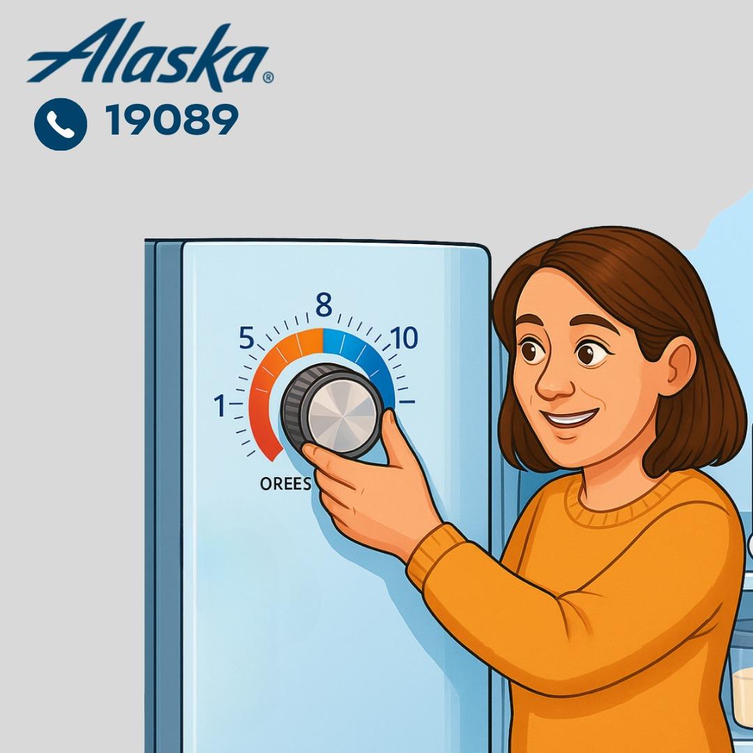 ضبط درجة حرارة الثلاجة والفريزر بثلاجة الاسكا ضبط درجة حرارة الثلاجة والفريزر بثلاجة الاسكا